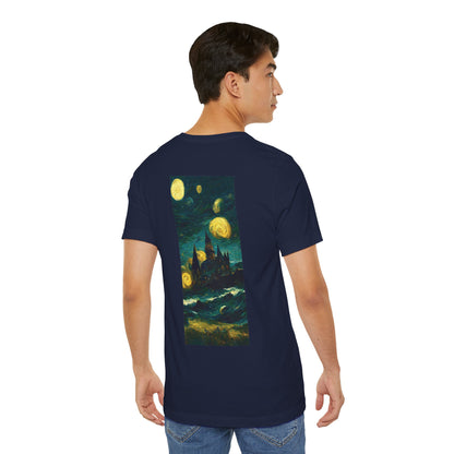 Starry Night Hogwarts Unisex Jersey Short Sleeve Tee