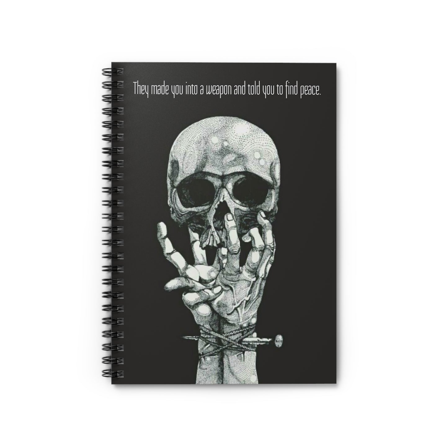 Weapon=Peace Spiral Notebook - Ruled Line