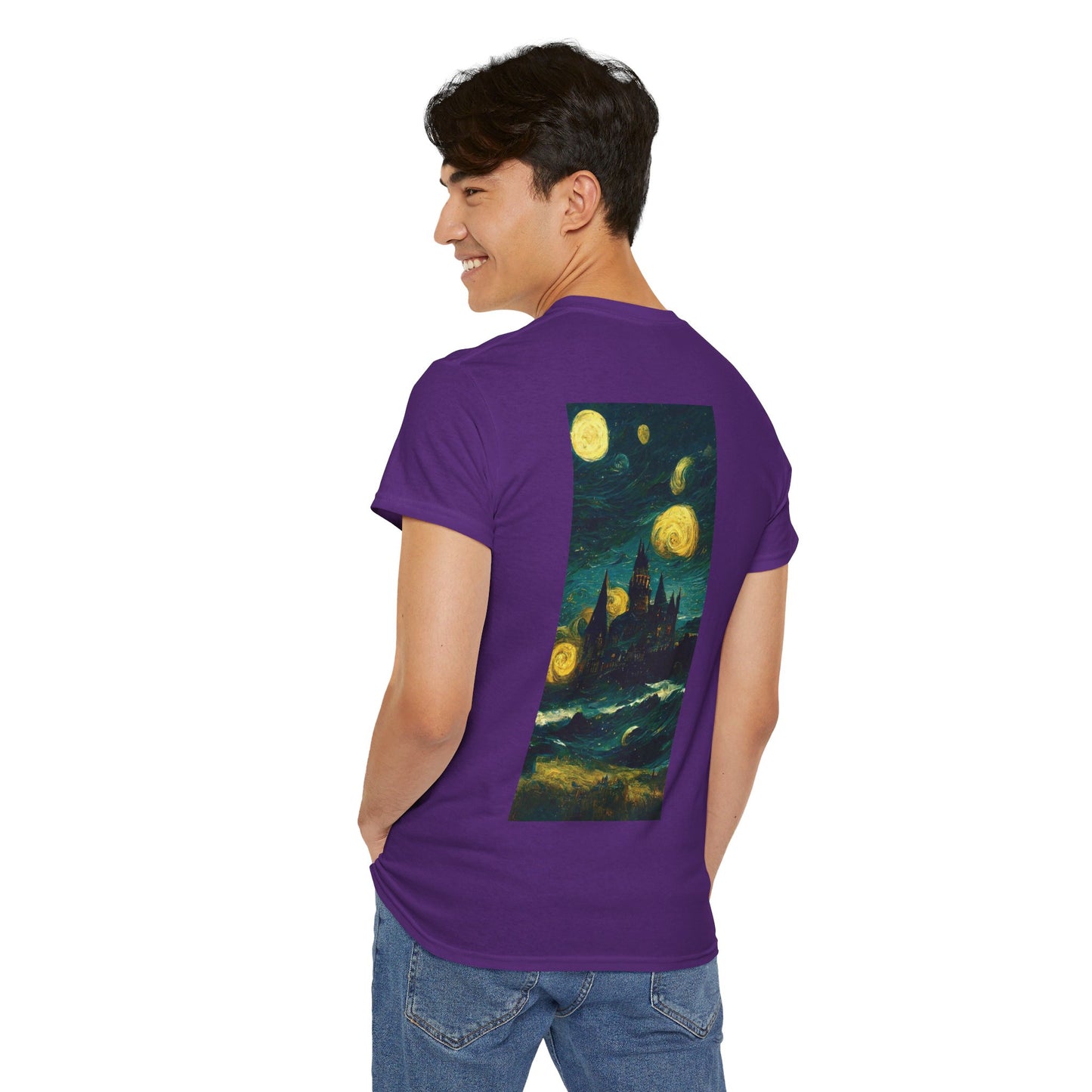 Starry Night Hogwarts Unisex Heavy Cotton Tee