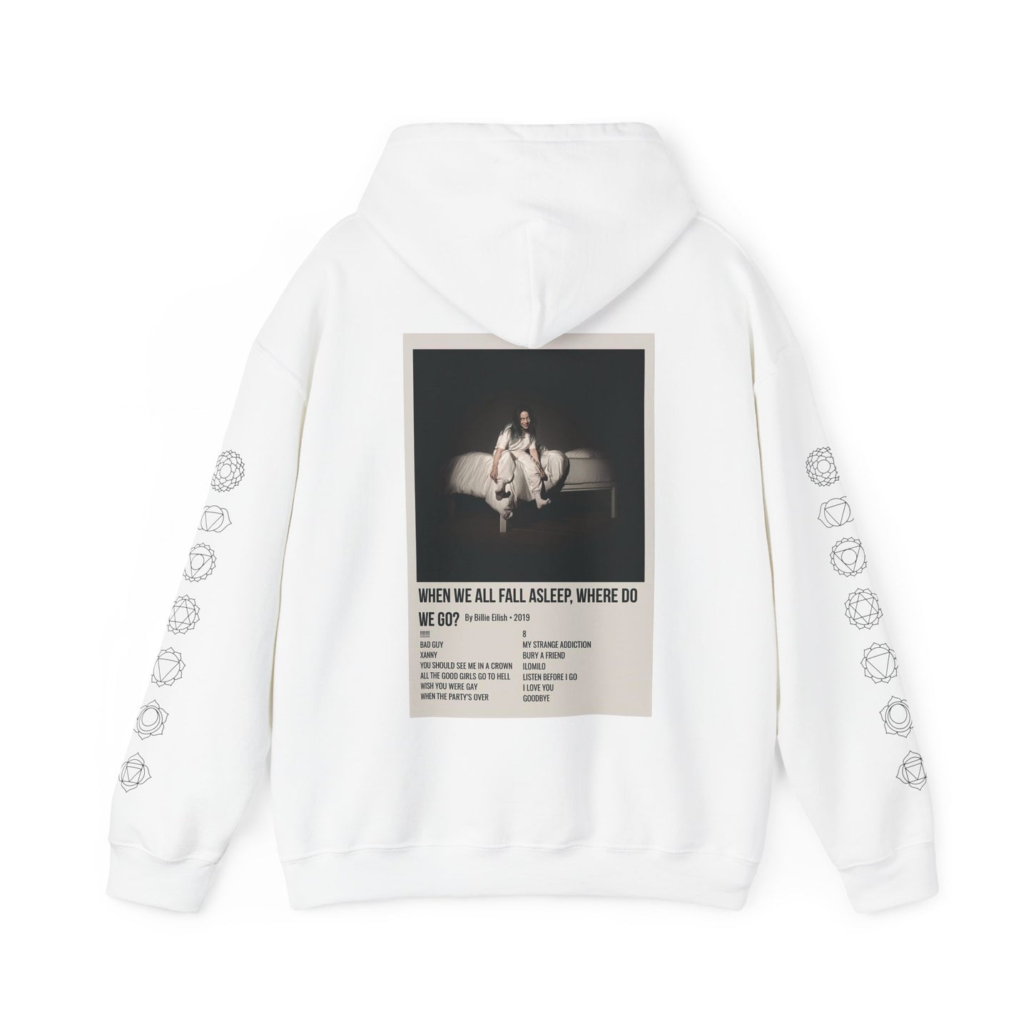 WHEN WE ALL FALL ASLEEP, WHERE DO WE GO? by Billie Eilish - 2019 Unisex Heavy Blend™ Hooded Sweatshirt