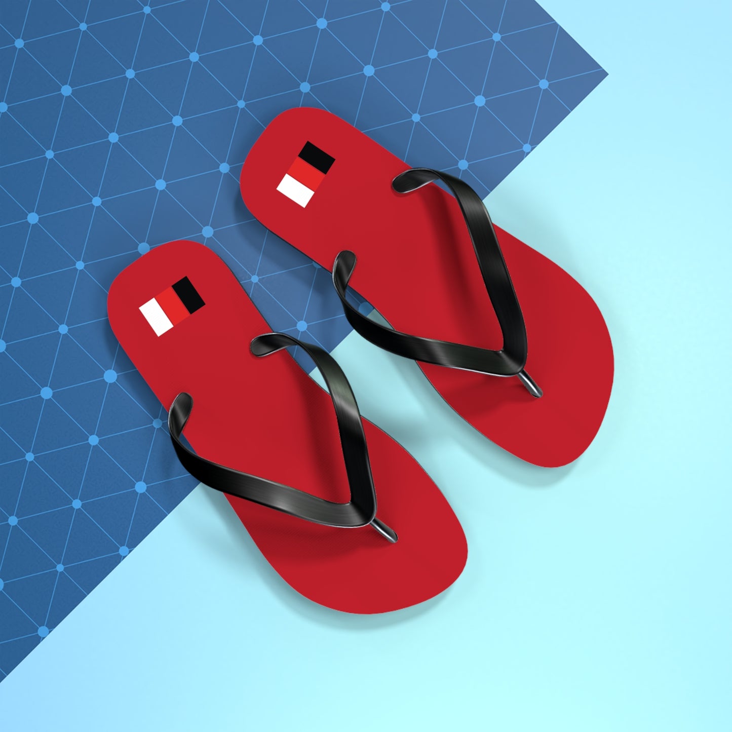 SNOBkill Unisex Flip Flops [Red Edition]