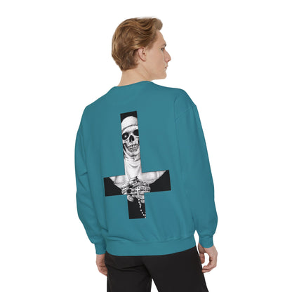 Nun Skull [1st Edition] Unisex Garment-Dyed Sweatshirt