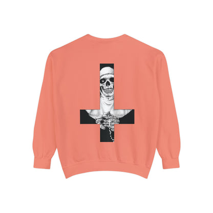 Nun Skull [1st Edition] Unisex Garment-Dyed Sweatshirt