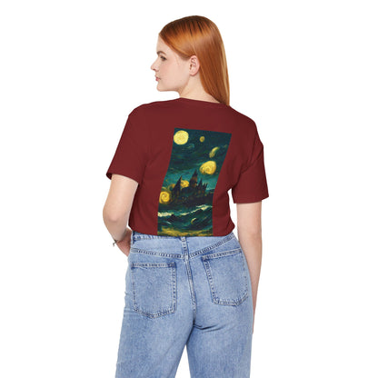 Starry Night Hogwarts Unisex Jersey Short Sleeve Tee