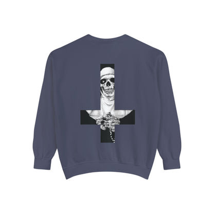 Nun Skull [1st Edition] Unisex Garment-Dyed Sweatshirt