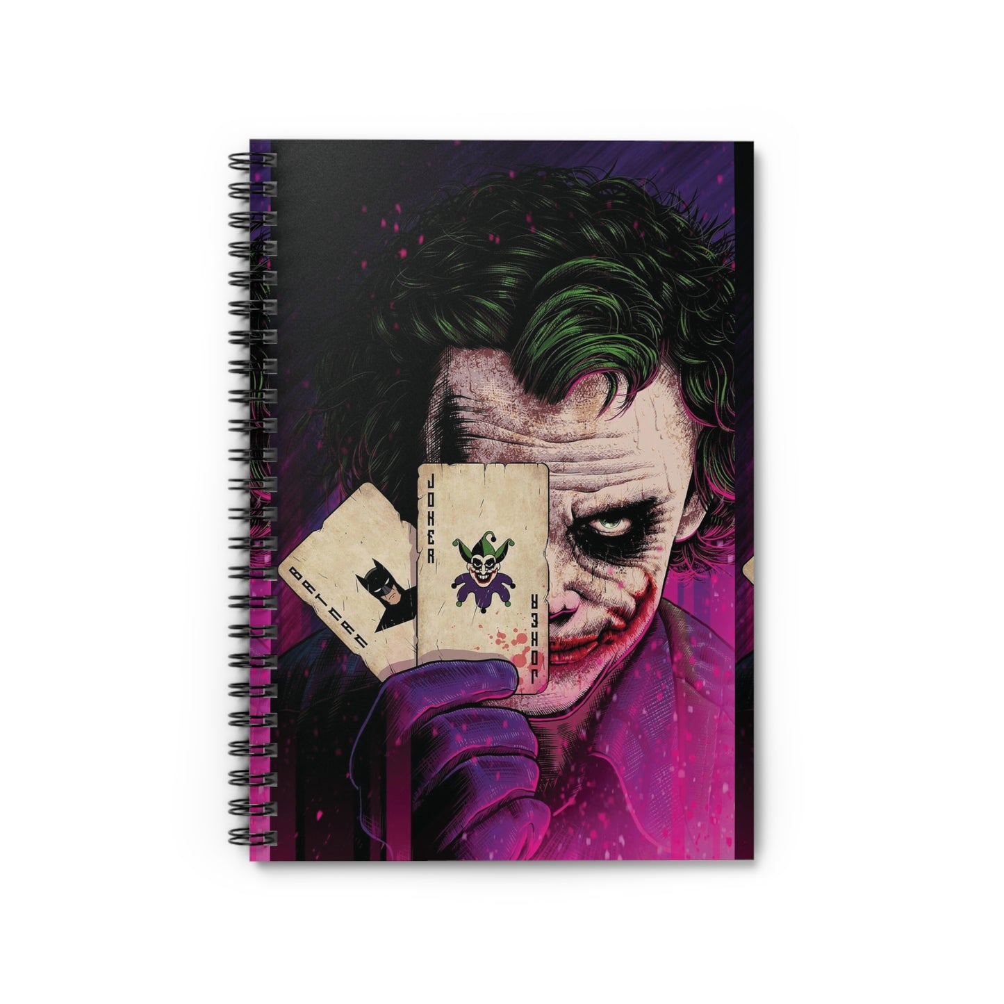 Joker Heath Ledger [2nd Edition] Spiral Notebook - Ruled Line