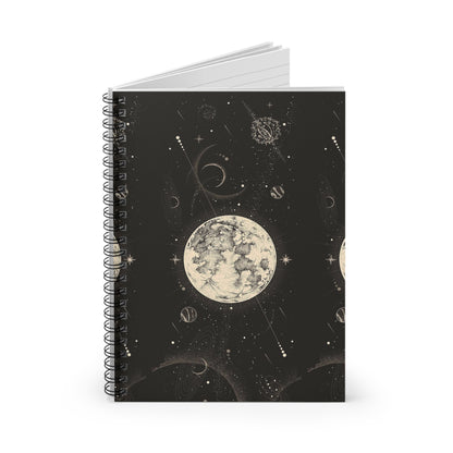 The Moon [1st Edition] Spiral Notebook - Ruled Line