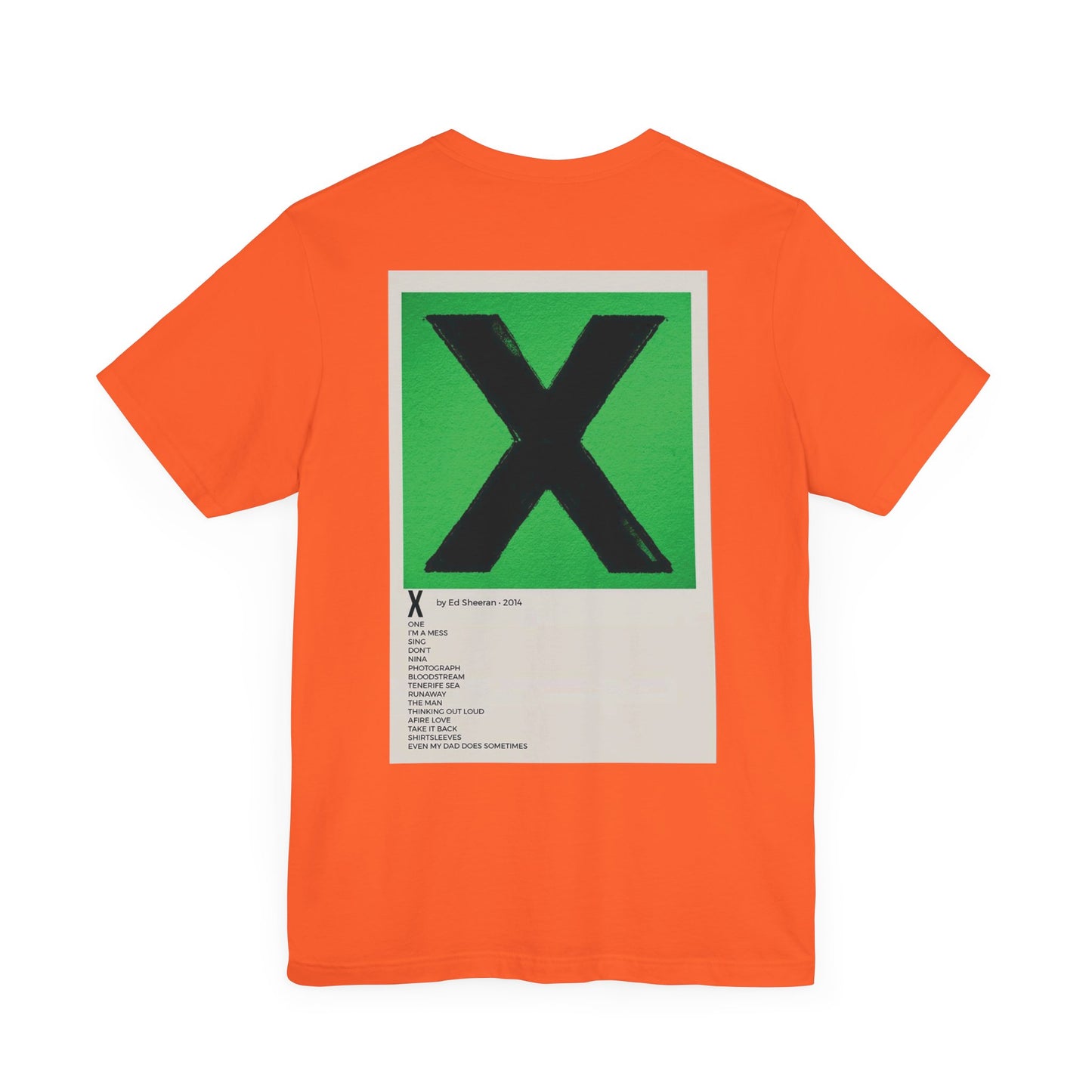 X by Ed Sheeran - 2014 Unisex Jersey Short Sleeve Tee