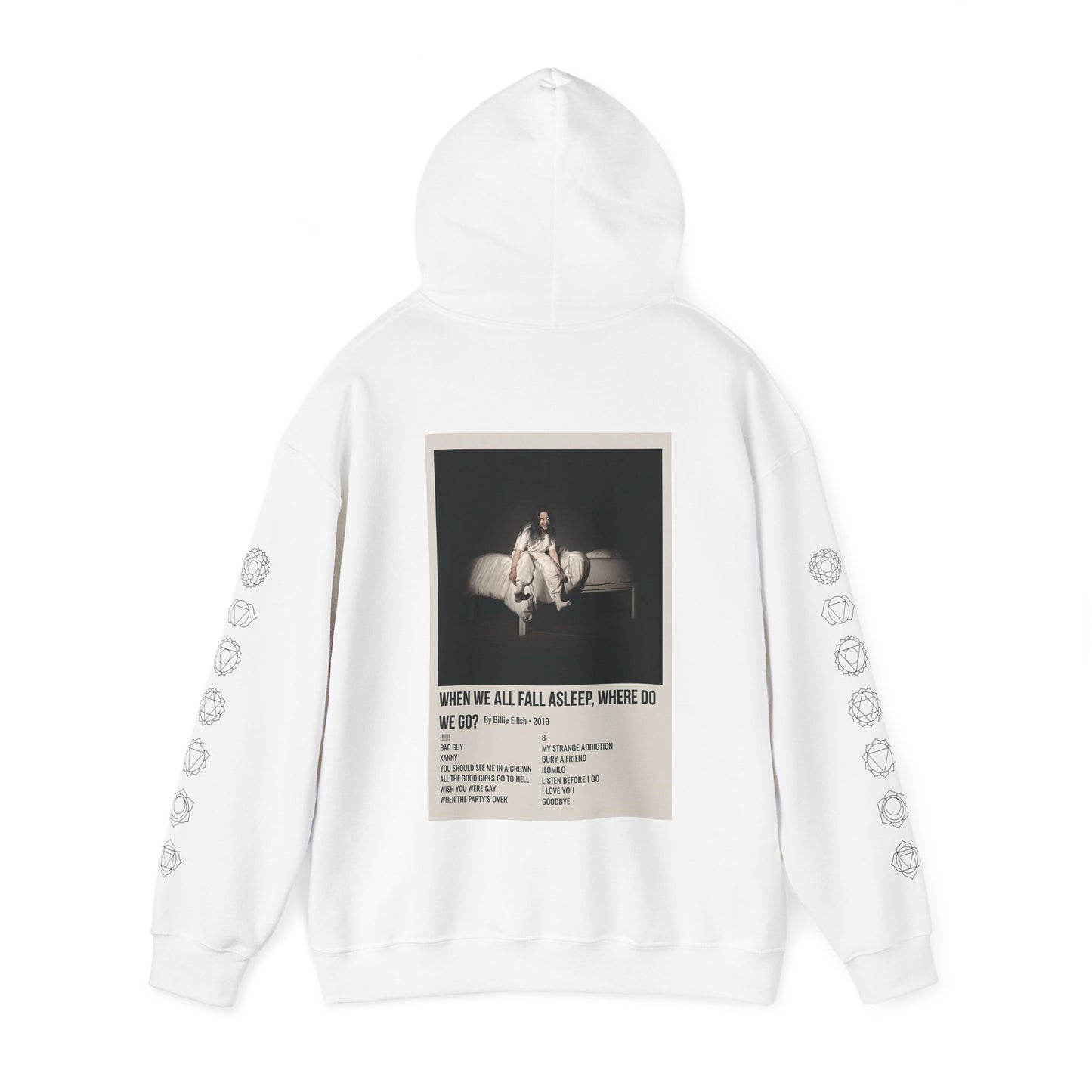 WHEN WE ALL FALL ASLEEP, WHERE DO WE GO? by Billie Eilish - 2019 Unisex Heavy Blend™ Hooded Sweatshirt