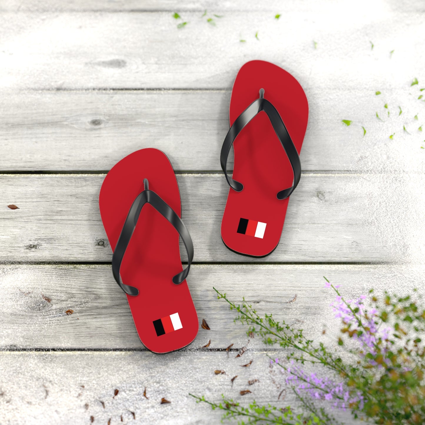 SNOBkill Unisex Flip Flops [Red Edition]