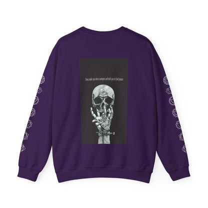 Weapon=Peace Unisex Heavy Blend™ Crewneck Sweatshirt