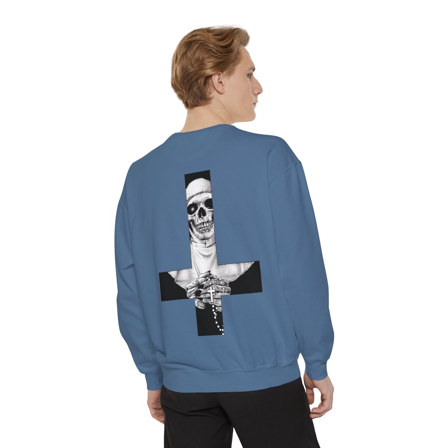 Nun Skull [1st Edition] Unisex Garment-Dyed Sweatshirt