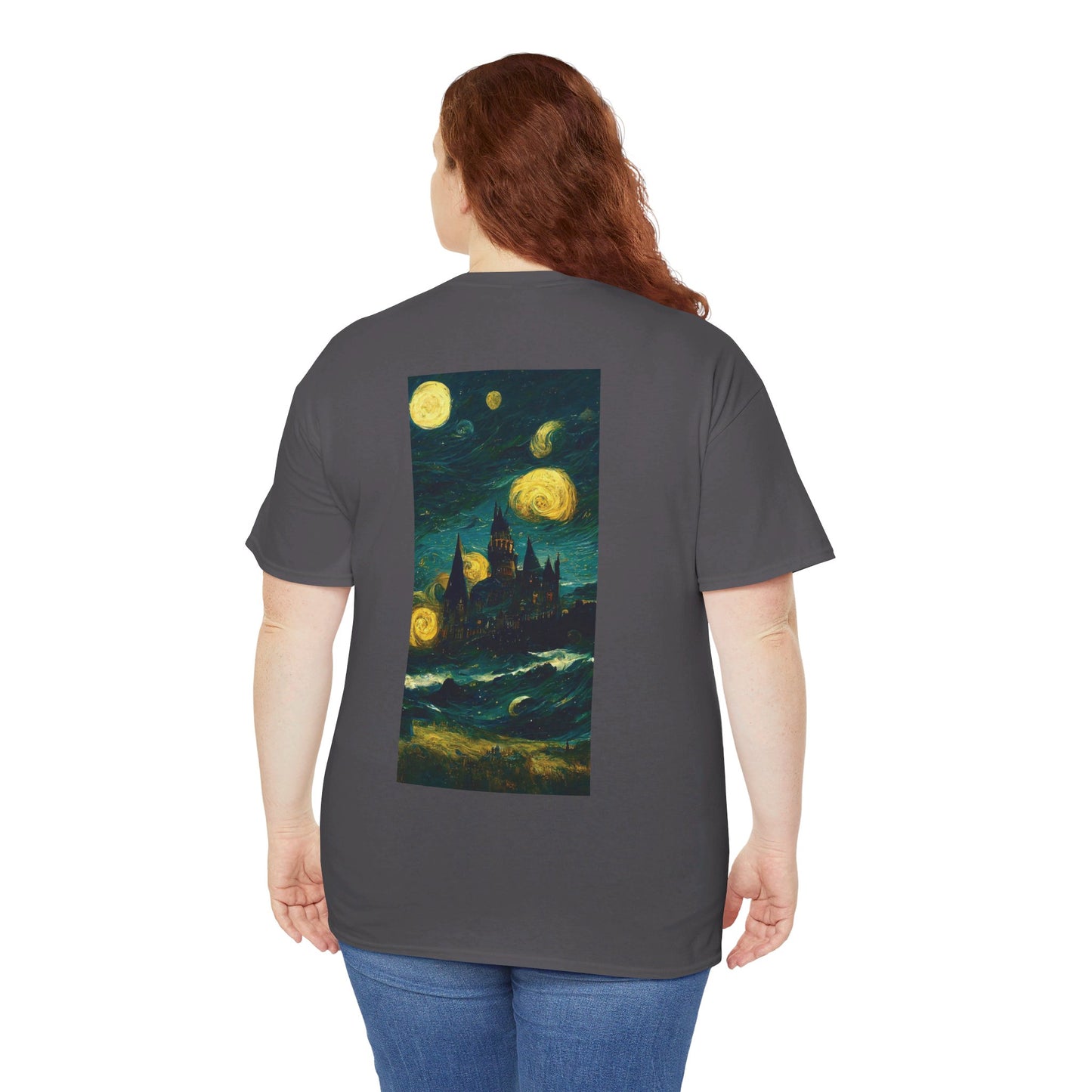 Starry Night Hogwarts Unisex Heavy Cotton Tee