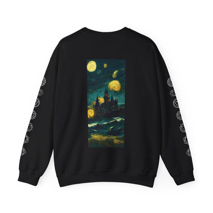 Starry Night Hogwarts Unisex Heavy Blend™ Crewneck Sweatshirt