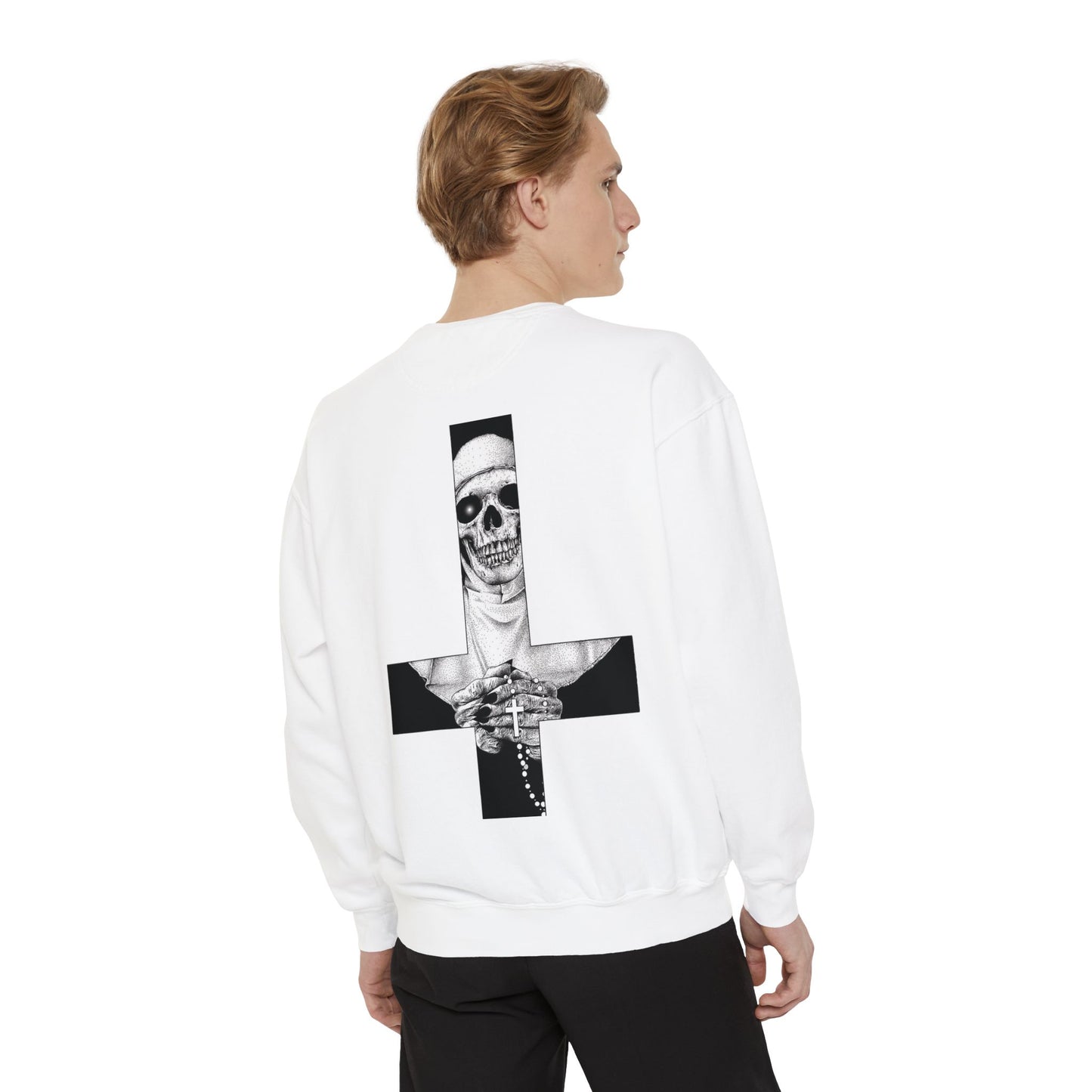 Nun Skull [1st Edition] Unisex Garment-Dyed Sweatshirt