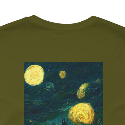 Starry Night Hogwarts Unisex Jersey Short Sleeve Tee