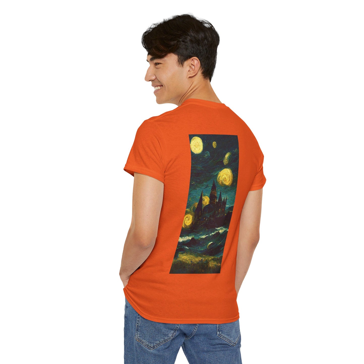 Starry Night Hogwarts Unisex Heavy Cotton Tee