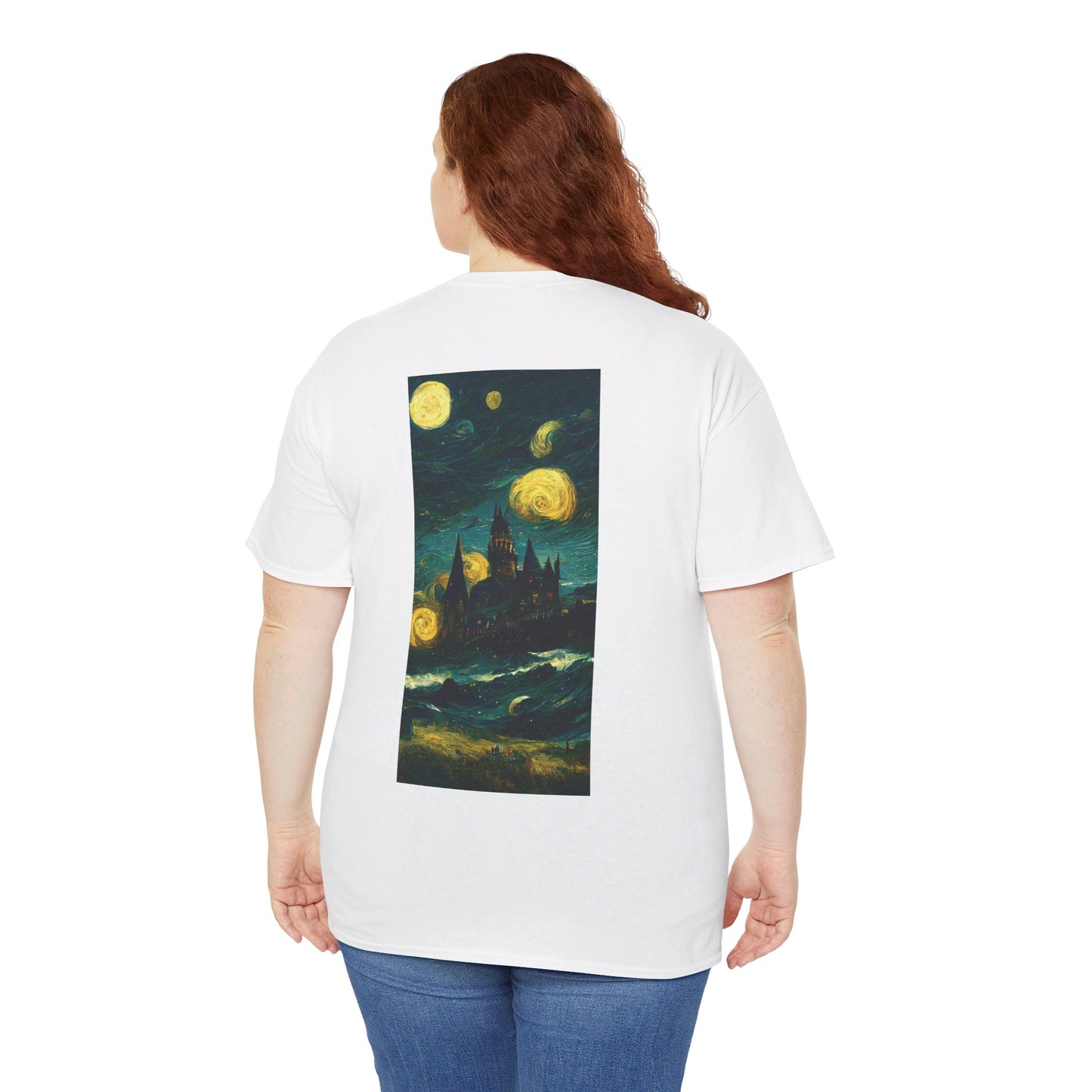 Starry Night Hogwarts Unisex Heavy Cotton Tee