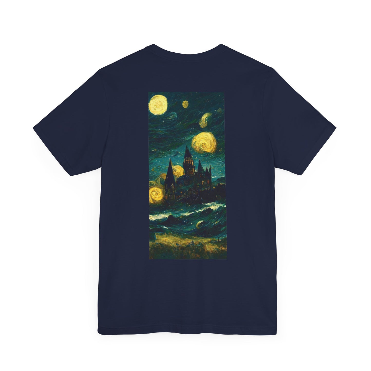 Starry Night Hogwarts Unisex Jersey Short Sleeve Tee