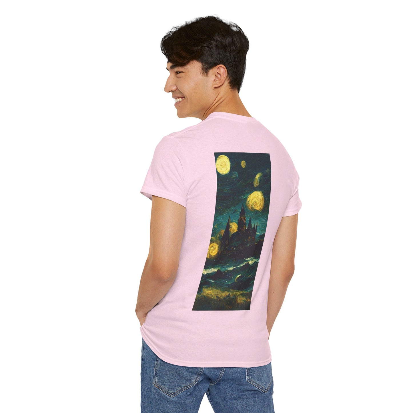 Starry Night Hogwarts Unisex Heavy Cotton Tee