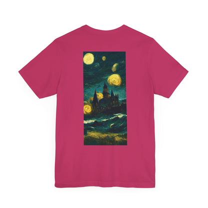 Starry Night Hogwarts Unisex Jersey Short Sleeve Tee