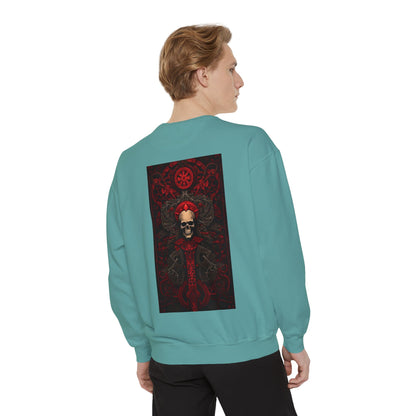 Red Gate Lock Unisex Garment-Dyed Sweatshirt