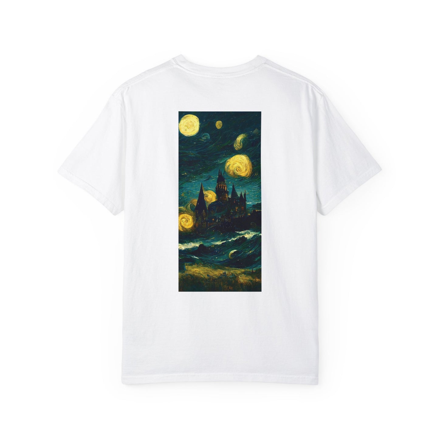 Starry Night Hogwarts Unisex Garment-Dyed T-shirt