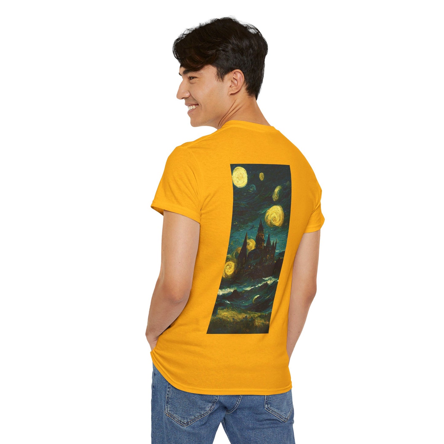 Starry Night Hogwarts Unisex Heavy Cotton Tee