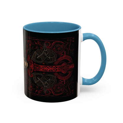 Red Gate Lock Accent Coffee Mug, 11oz