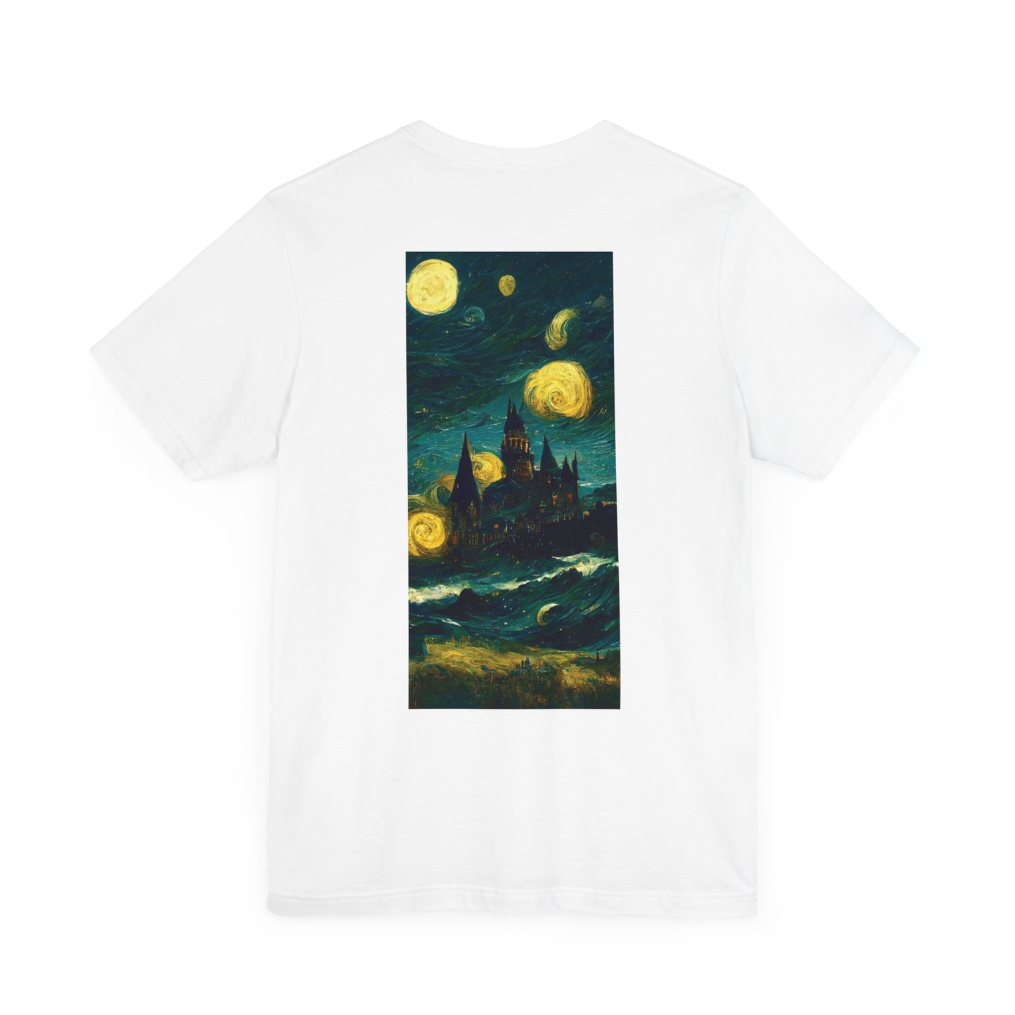 Starry Night Hogwarts Unisex Jersey Short Sleeve Tee