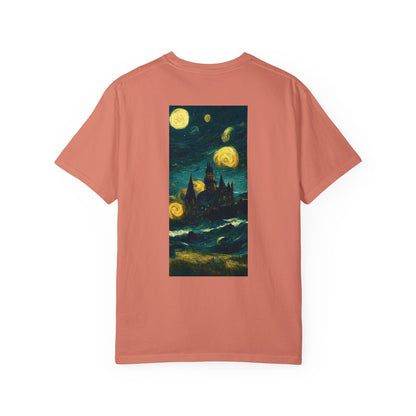 Starry Night Hogwarts Unisex Garment-Dyed T-shirt