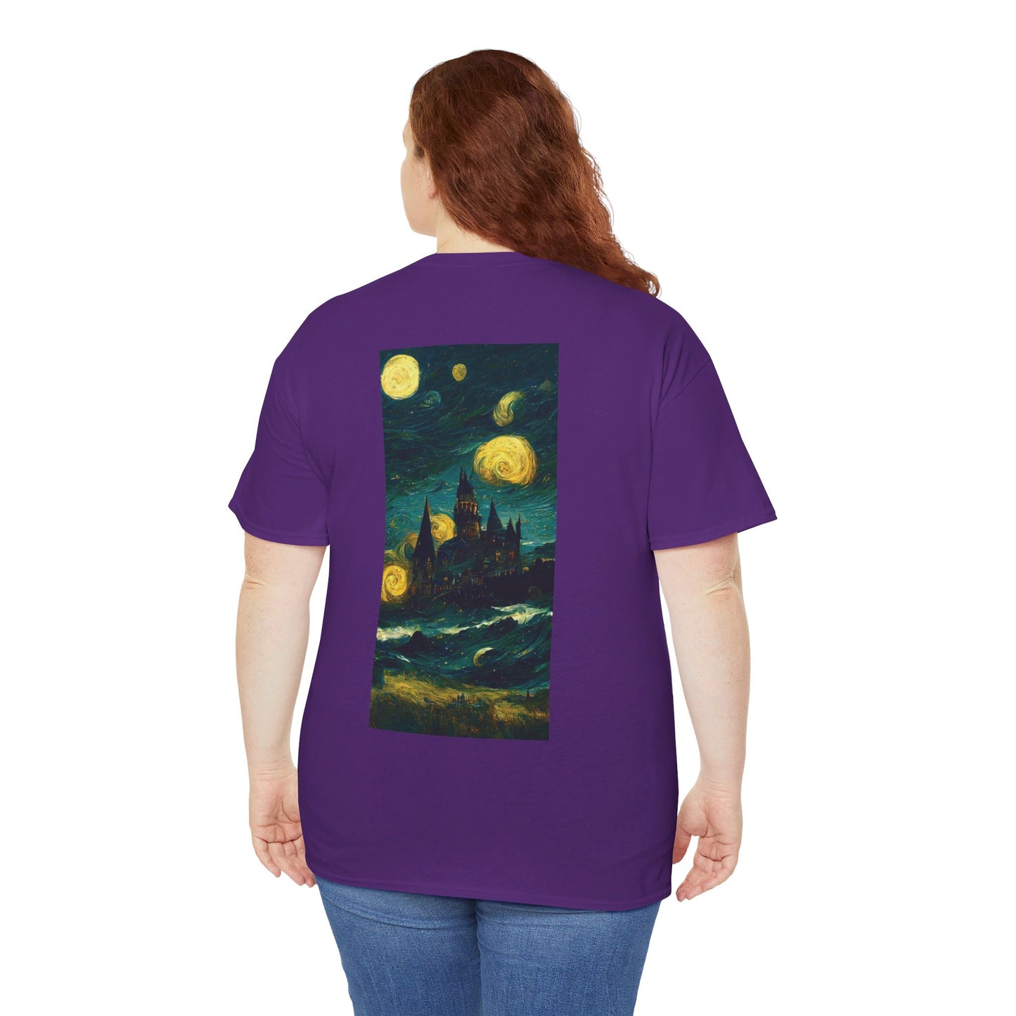 Starry Night Hogwarts Unisex Heavy Cotton Tee