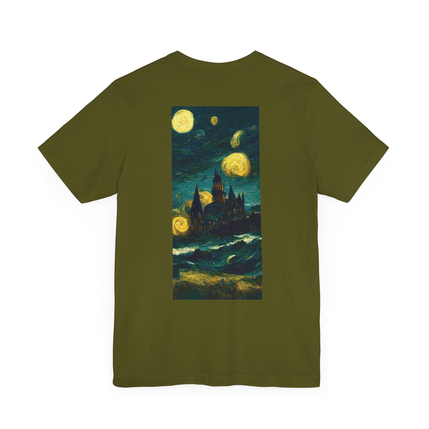 Starry Night Hogwarts Unisex Jersey Short Sleeve Tee