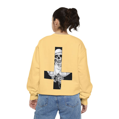 Nun Skull [1st Edition] Unisex Garment-Dyed Sweatshirt