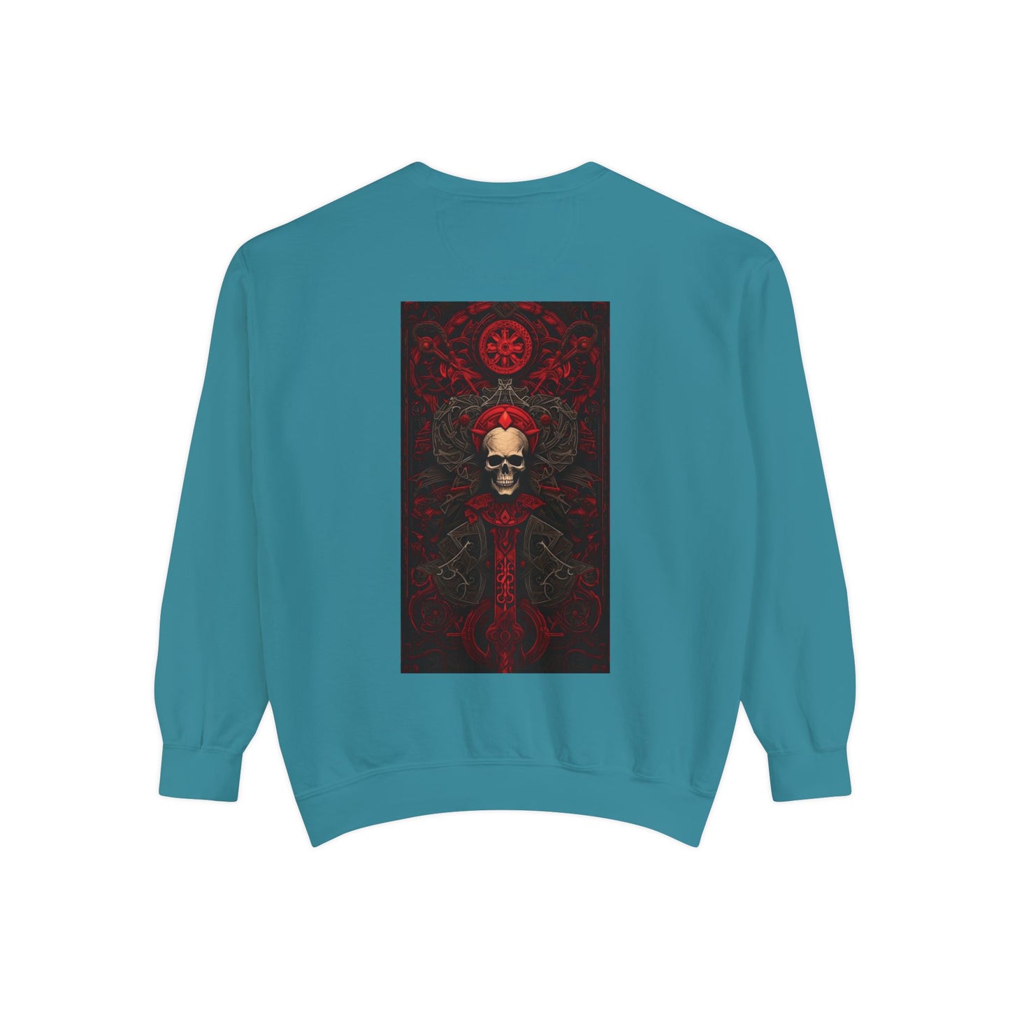 Red Gate Lock Unisex Garment-Dyed Sweatshirt