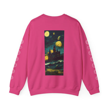 Starry Night Hogwarts Unisex Heavy Blend™ Crewneck Sweatshirt