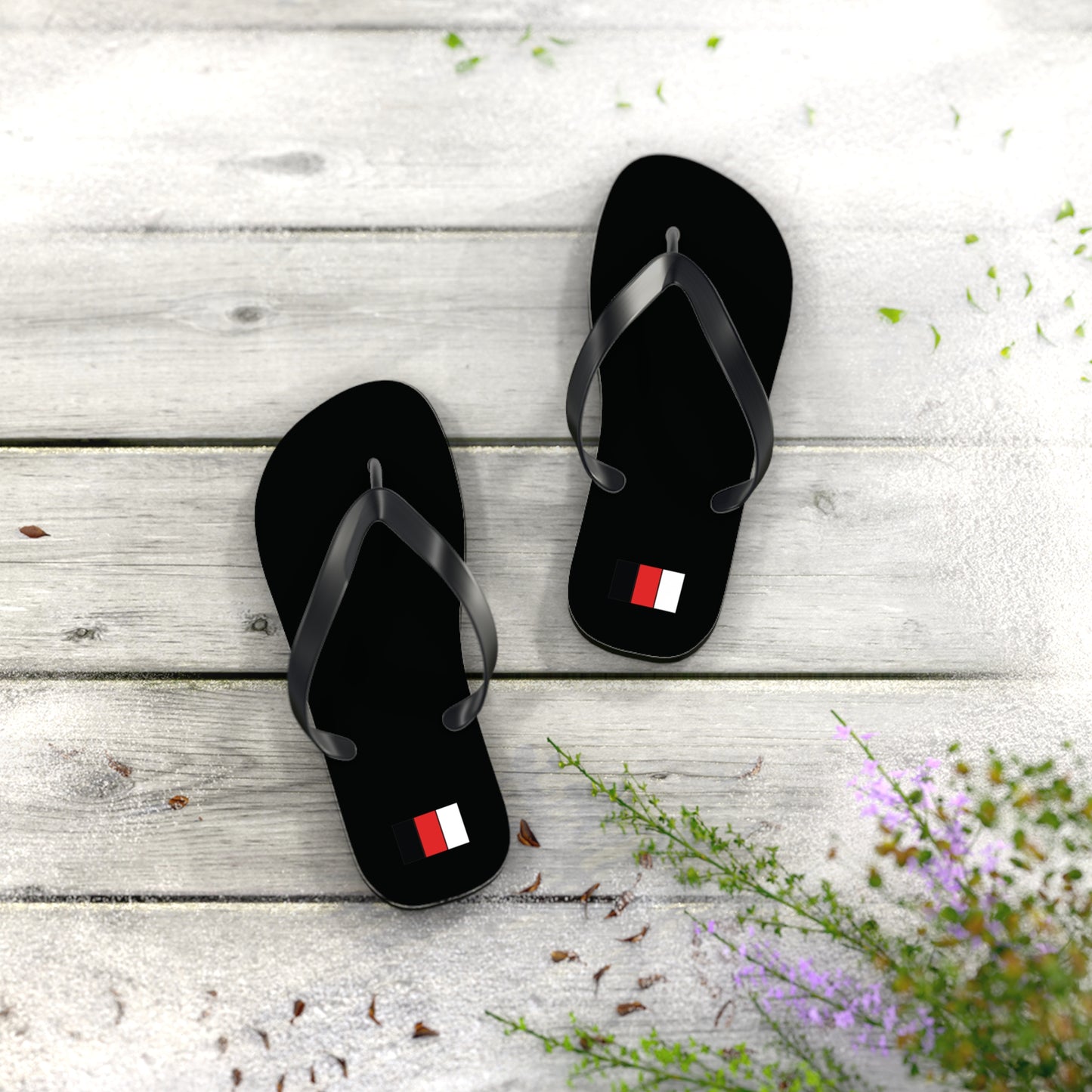 SNOBkill Unisex Flip Flops [Black Edition]