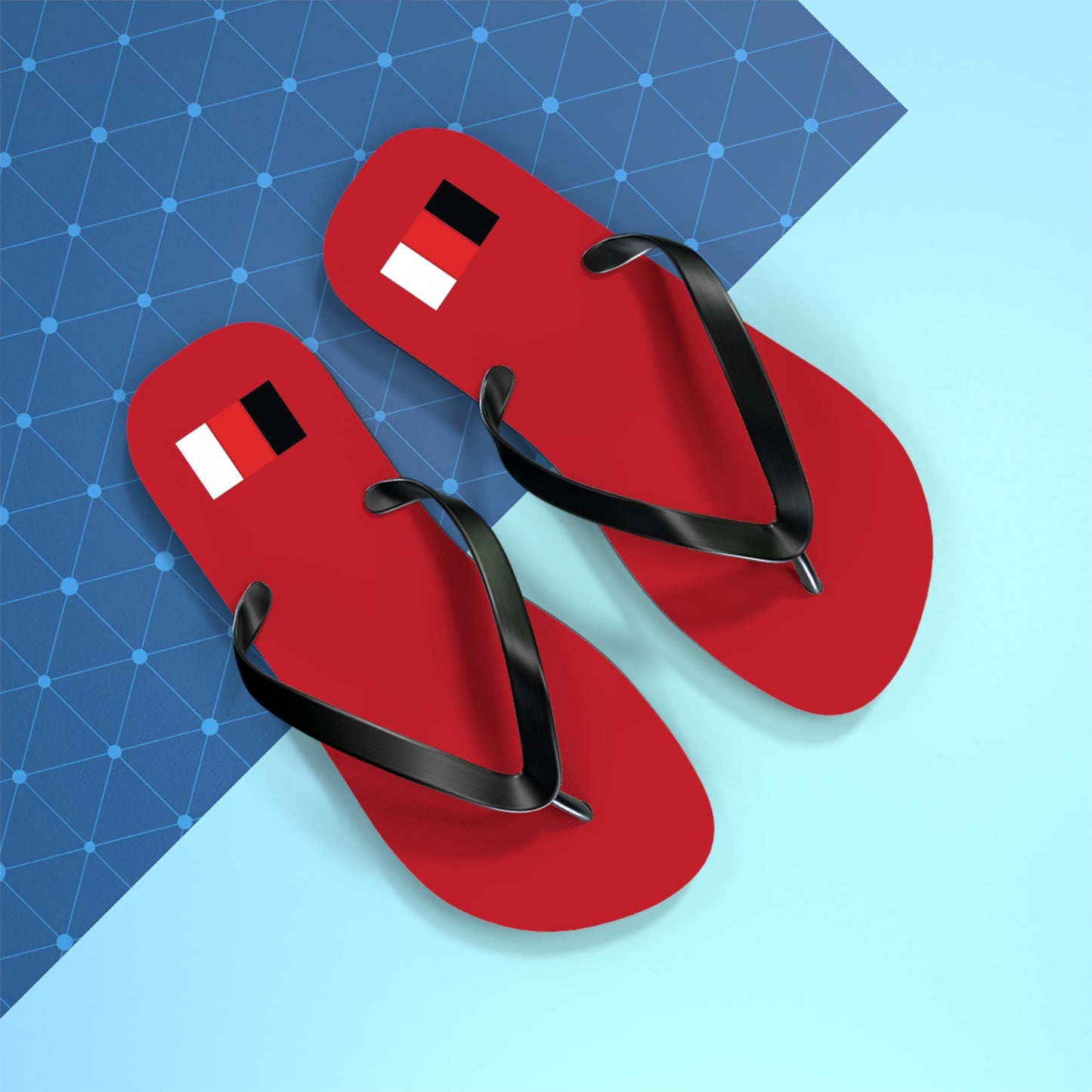 SNOBkill Unisex Flip Flops [Red Edition]