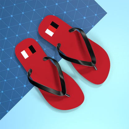 SNOBkill Unisex Flip Flops [Red Edition]